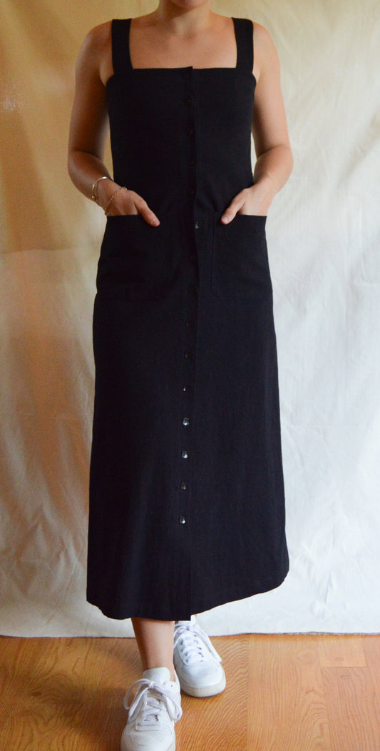 Winter Linen Canvas Mela Dress