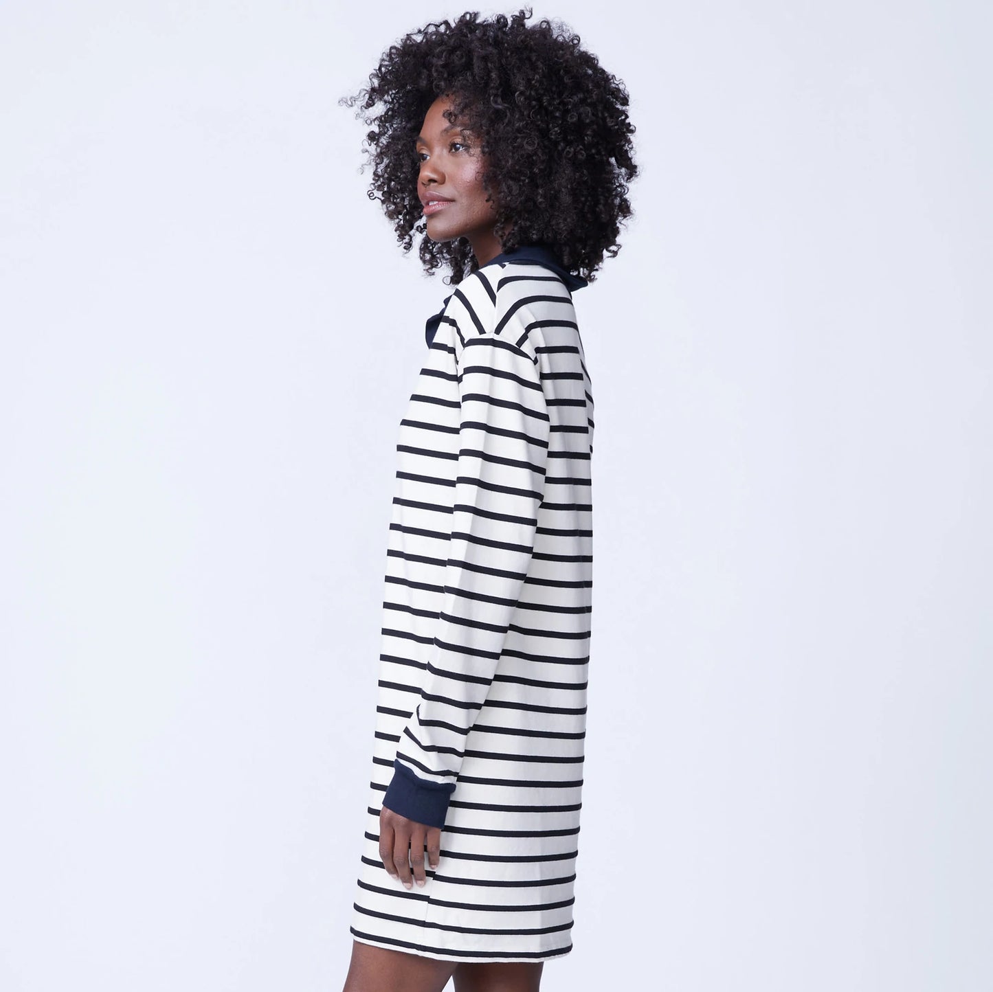 Stripe Relaxed Polo Dress